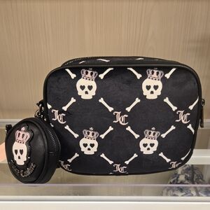 NEW Juicy Couture Skull Haunted Halloween Crossbody Handbag